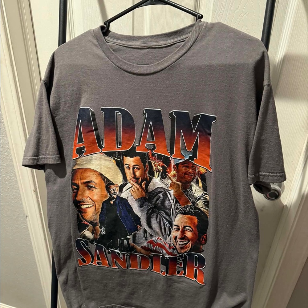 Adam Sandler Graphic Crewneck T-Shirt - Gray